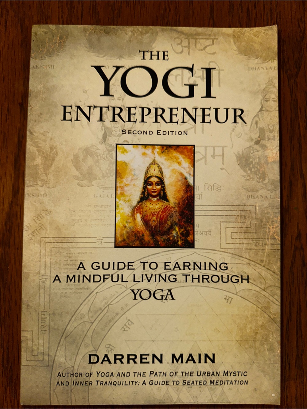 Yoga: The Enterpreneur - Inspirational Home Art Print in Beige and Brown